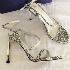 Stuart Weitzman Snakeskin Print Stilettos Heels